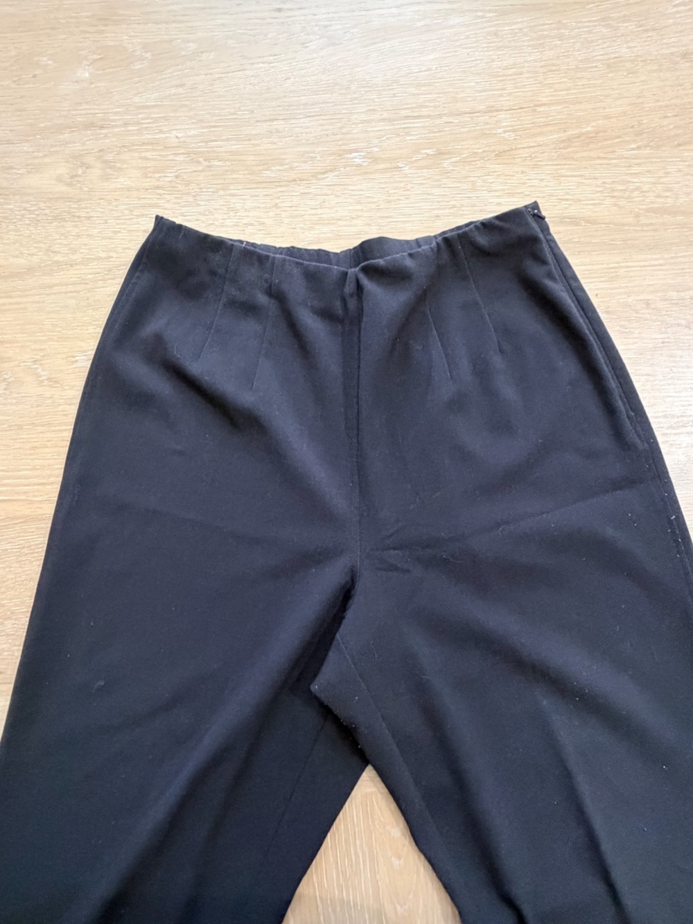 Sigrid Olsen Black Straight-Leg Pull-On Pants - Picture 2 of 6